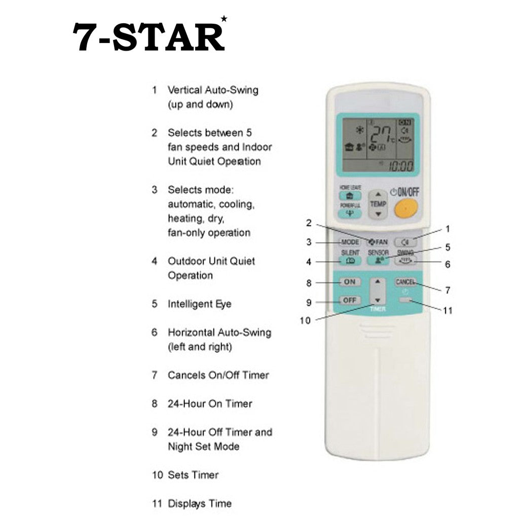 Daikin Aircon Remote Control | RM433 | Replacement Model