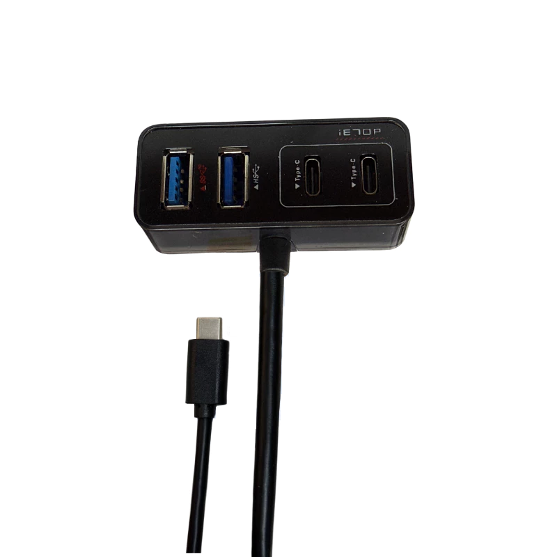 4-in-1 USB 3.2 USB Type C  Hub | Dual USB-A & USB-C | 10Gbps Data Transfer | 7S-USB-HU-2C2A-G1