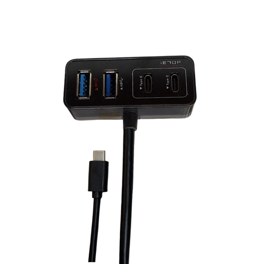 4-in-1 USB 3.2 USB Type C  Hub | Dual USB-A & USB-C | 10Gbps Data Transfer | 7S-USB-HU-2C2A-G1