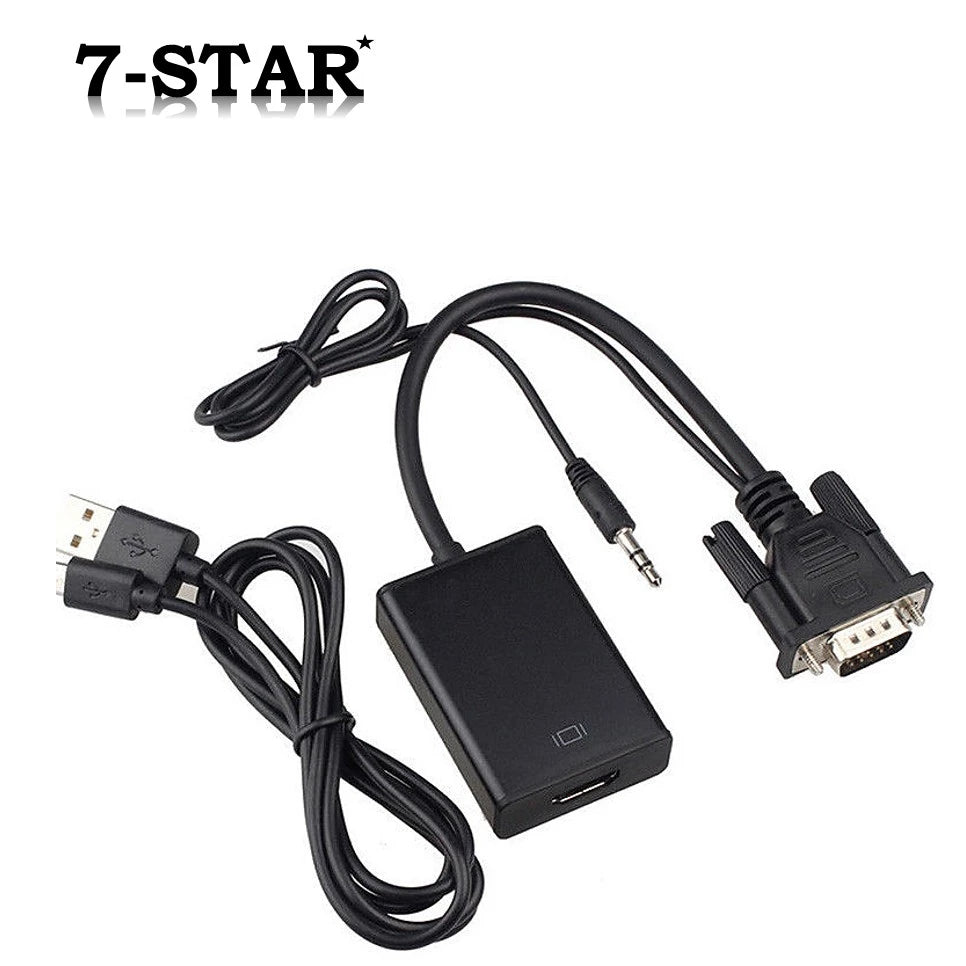VGA to HDMI Adapter Converter with Audio Cable | VGHD-A