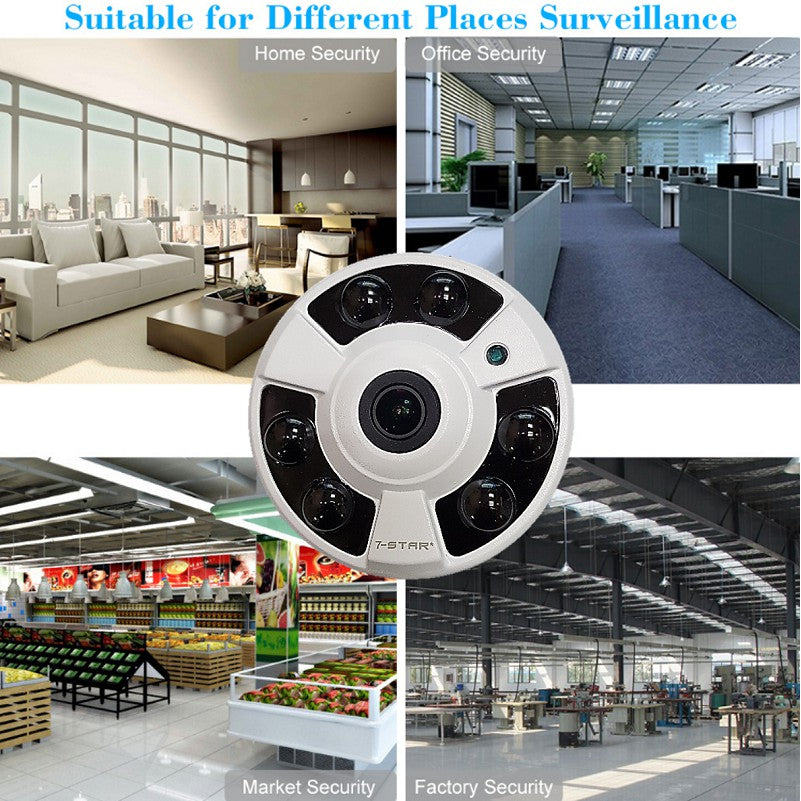 Full-HD 1080P Fisheye AHD CCTV Camera with Audio | SAHD116A/360