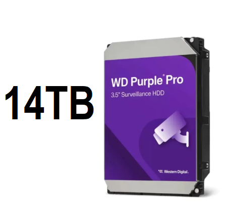 Western Digital WD 10TB 14TB Purple Pro Surveillance Internal Hard Drive
