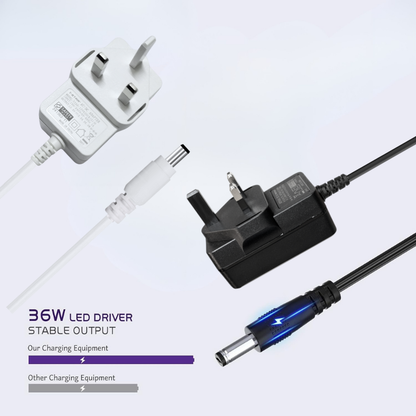 12V 3A 36W UK Plug Adapter, 2.1*5.5mm, 1.5M Cable | 7SAD-12V03DCB(S)