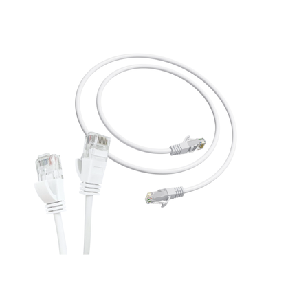 0.5M-20M White Flat CAT6A Ethernet Cable | 10Gbps 500MHz | CBL6A-W