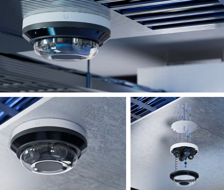 Ubiquiti Unifi AI Multi Sensor 4 32MP PoE++ Multi-Sensor Camera | UBQ-UVC-AI-MS-4-W