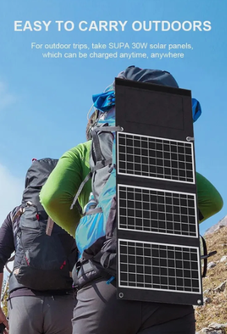 40W/60W Portable Foldable Solar Panel for Outdoor Camping & Off-Grid Power Station