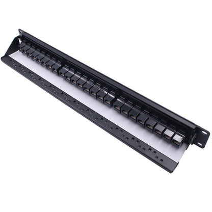 24 Port Cat6 Patch Panel 1U Rack Mount RJ45 Pass Through Coupler | C6NPP-24P