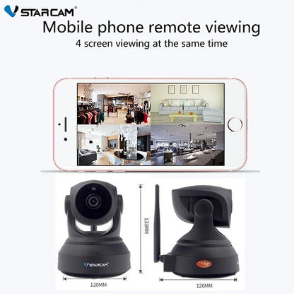 3MP Wireless WiFi IP Camera with IR-Cut Night Vision, 2-Way Audio CCTV Camera | C82R