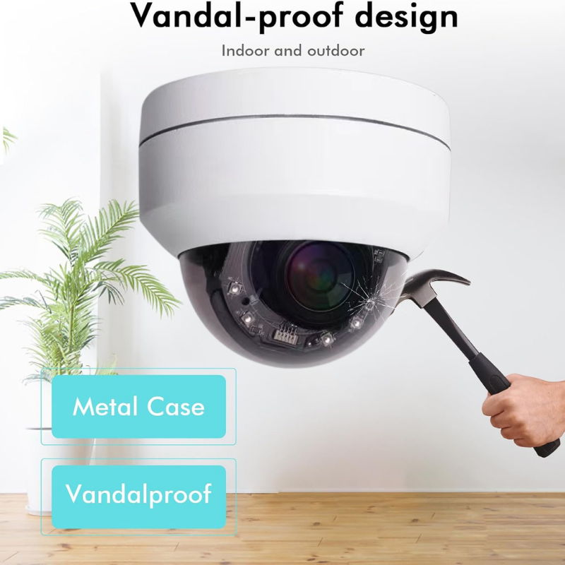 2MP/5MP PTZ Mini Dome Camera | AHD/TVI/CVI/CVBS | IP66 | 2.8mm | PTZ202A5/PTZ505A5