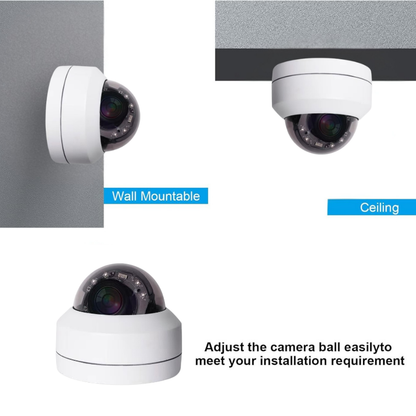 2MP/5MP PTZ Mini Dome Camera | AHD/TVI/CVI/CVBS | IP66 | 2.8mm | PTZ202A5/PTZ505A5