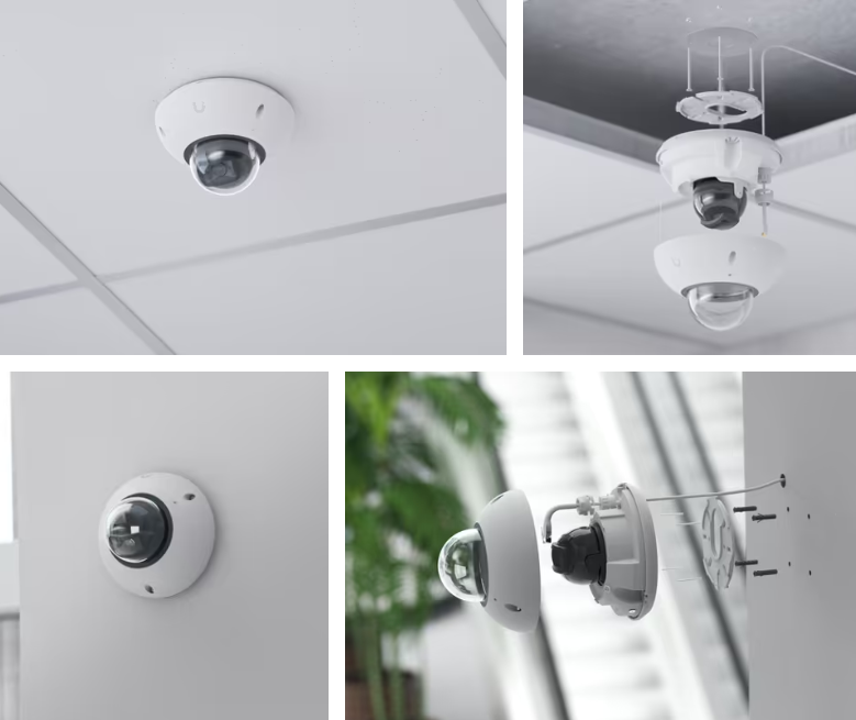 Ubiquiti UniFi G6 Dome White UVC-G6-Dome 4K AI Security Camera