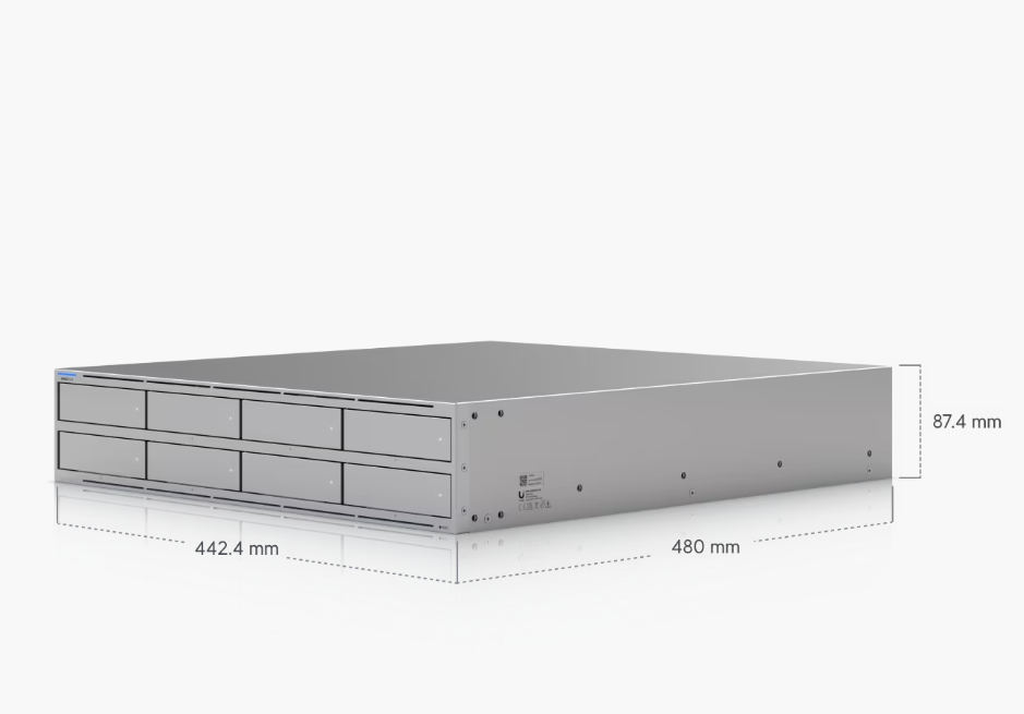 Ubiquiti UniFi UNAS-Pro-8 – 8-Bay Rackmount NAS