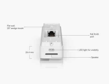 Ubiquiti UniFi UVC-Doorbell Lite 5MP PoE Smart Doorbell Camera with Two-Way Audio