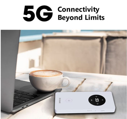 D-Link DWR-U2000 5G Mobile Router Wi-Fi Hotspot 5000mAh Up to 32 Device | DL-DWR-U2000