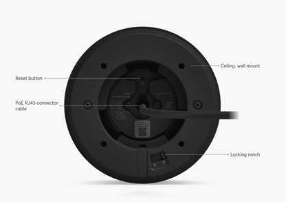 Ubiquiti UniFi Black UVC-G6-Turret G6 8MP 4K AI Turret Ultra IP Camera