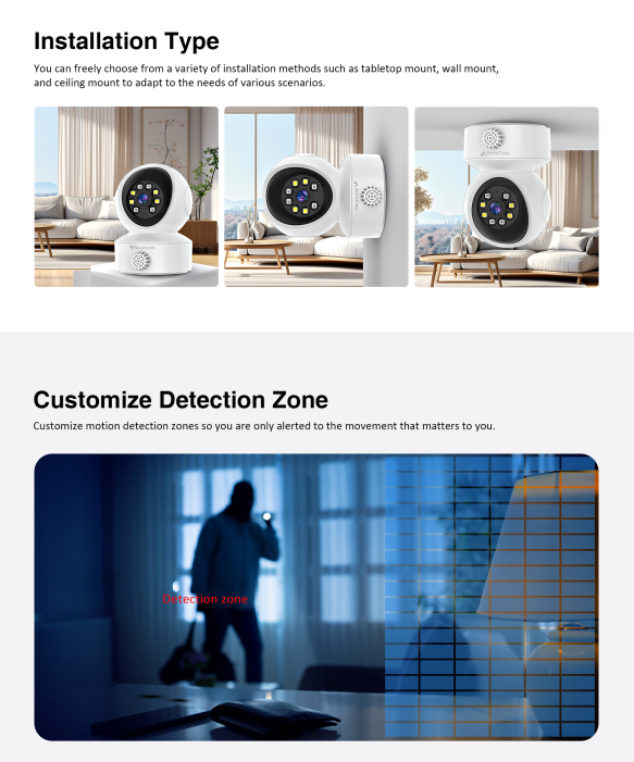 4G SIM Smart IP Camera – Smoke & Gas Detection | VS-CG49L/4G