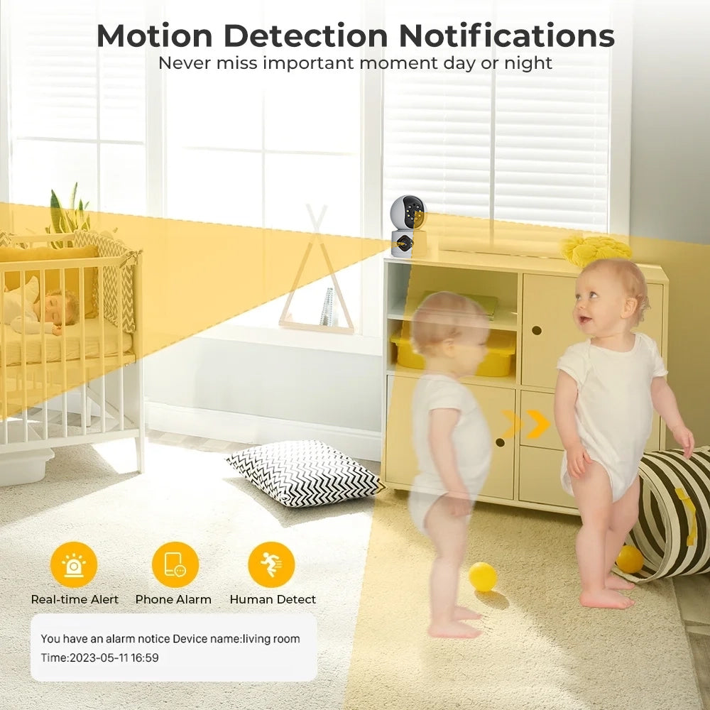 AI Yoosee Indoor PTZ 4MP Dual Lens 2MP+2MP Wireless IP Camera | WIPS860
