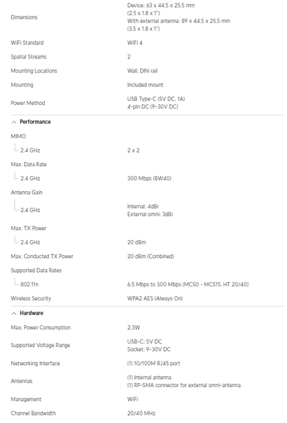 Ubiquiti Unifi Device Bridge IoT UDB-IoT