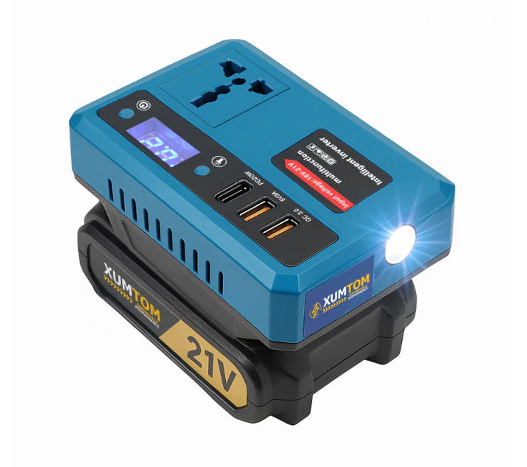 5 IN 1 Portable Mini Smart Inverter with Flashlight | PPI-01