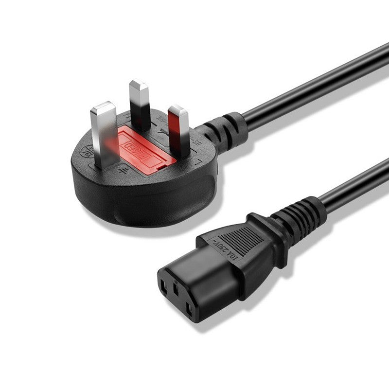 1.5M UK 3 Pin Power Cable for CCTV, TV & PC | Safety Mark | CBUKP/1.5M(S)