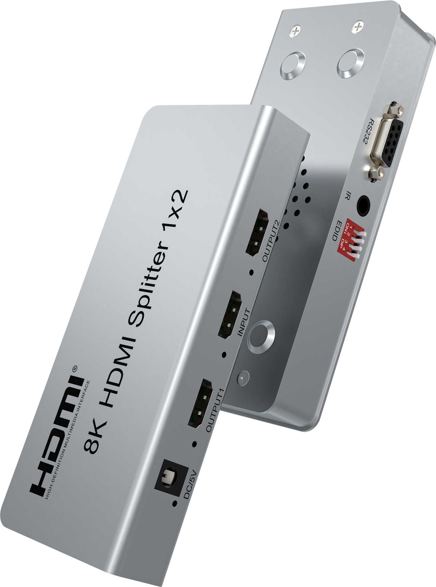 8K 60Hz HDMI Splitter 1 x 2 | 1 in 2 HDMI Audio Video Converter | HM8102