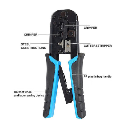 RJ45 Crimper Network Tool with Test Function | Crimping Pliers Tester | HT568R