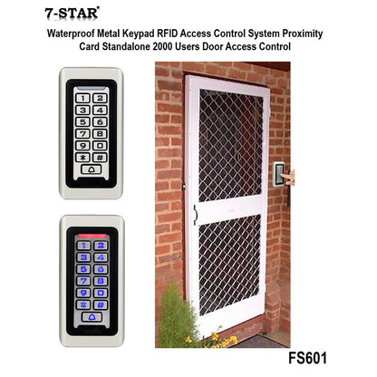 Waterproof Metal Keypad RFID EM Card Reader Access Control System | FS601