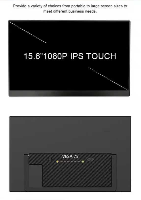 15.6'' Touch Screen USB Type-C Ultra Slim Portable Digital Monitor | LED1560-TS