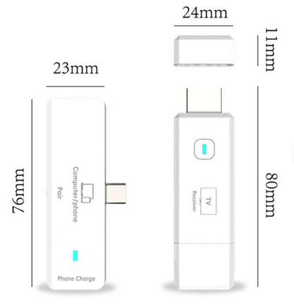 50M 5G Type-C HDMI Wireless Extender Transmitter and Receive | HWE-P50