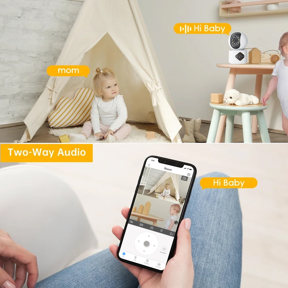 AI Yoosee Indoor PTZ 4MP Dual Lens 2MP+2MP Wireless IP Camera | WIPS860