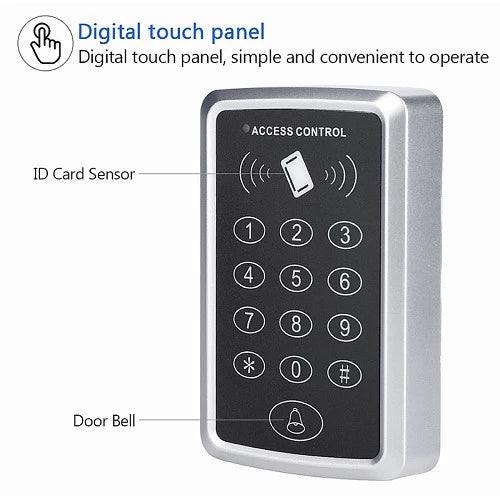 Door Access Reader - Single Door Proximity RFID Card Access Control System with Keypad