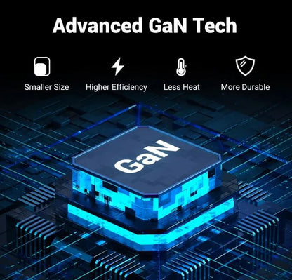 65W GaN PD Charger Adapter | USB Type-C | USB A | Black | 7SPD-60B