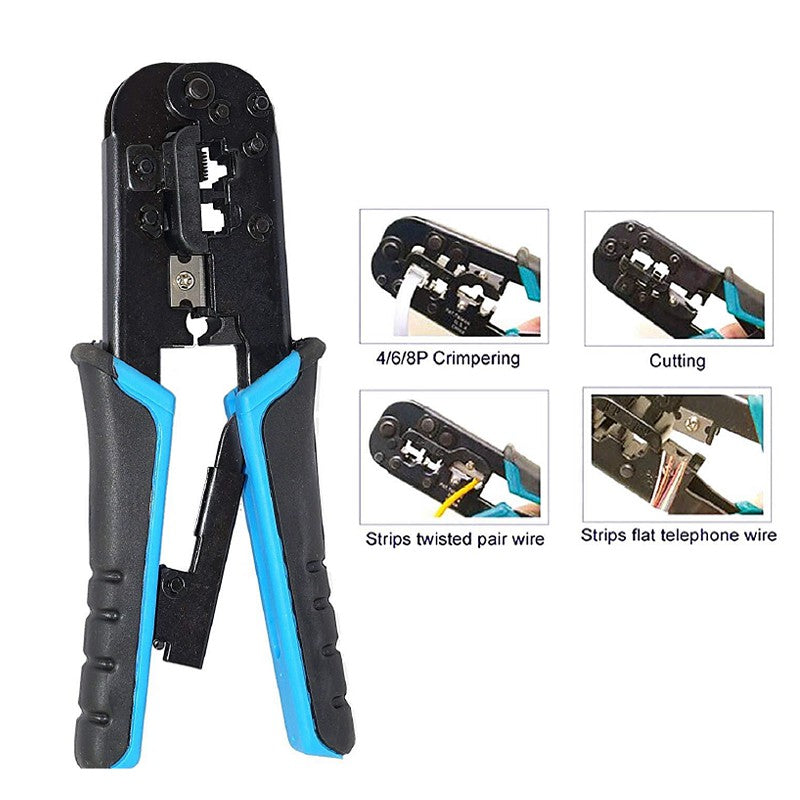 RJ45 Crimper Network Tool with Test Function | Crimping Pliers Tester | HT568R