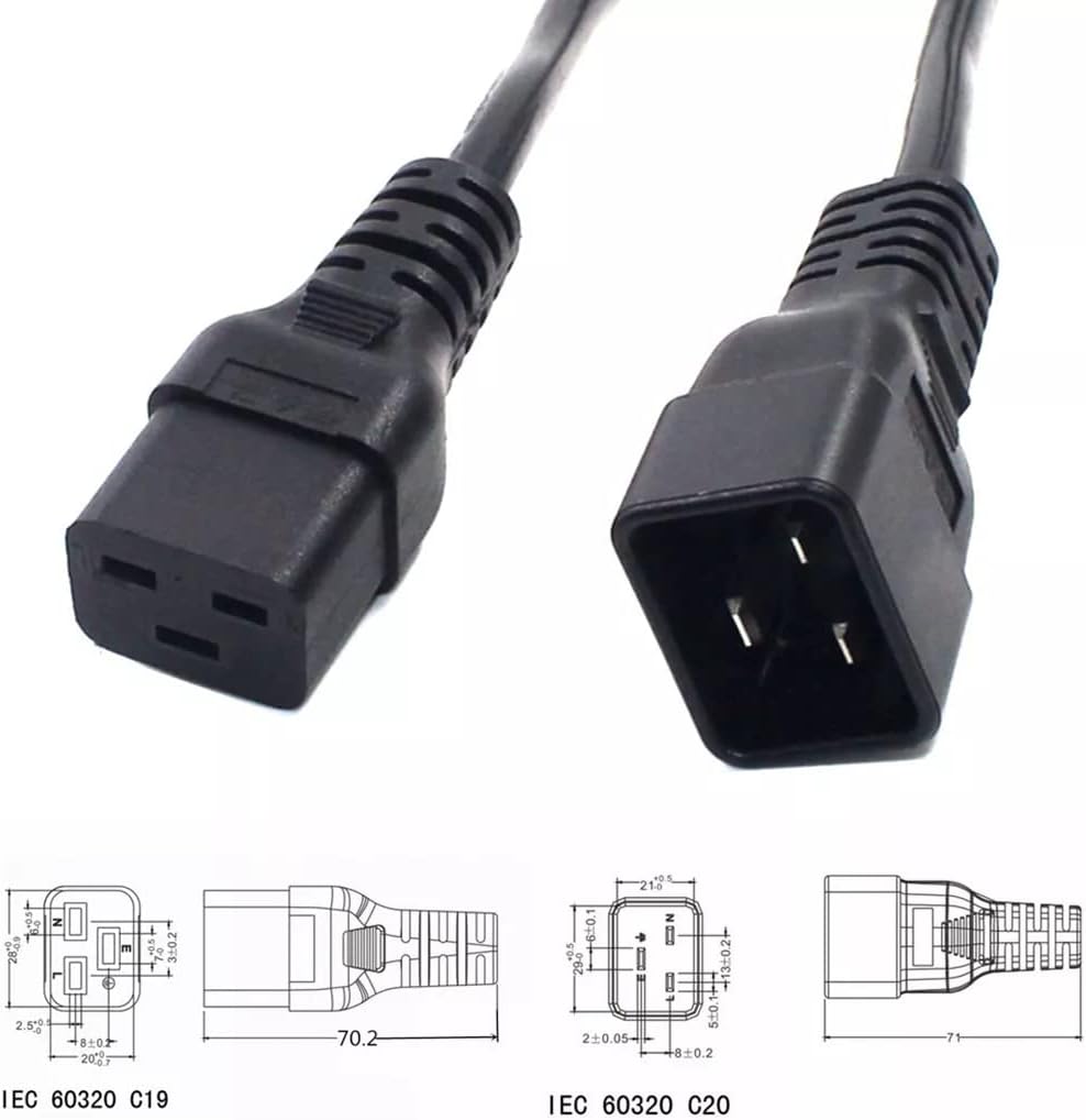 1.8M C19 to C20 Power Cable Extension Power Cord | CBC19/C20-1.8