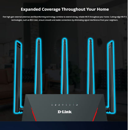 D-Link AX3000 WiFi 6 Mesh Gigabit Wireless Wifi Router | DL-DIR-X3000Z