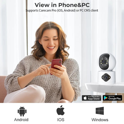 AI Yoosee Indoor PTZ 4MP Dual Lens 2MP+2MP Wireless IP Camera | WIPS860