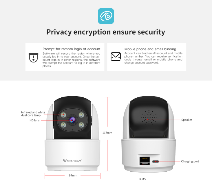 VStarcam CS996-SP 1080P Dual-Band WiFi IP Camera | VS-CS996-SP