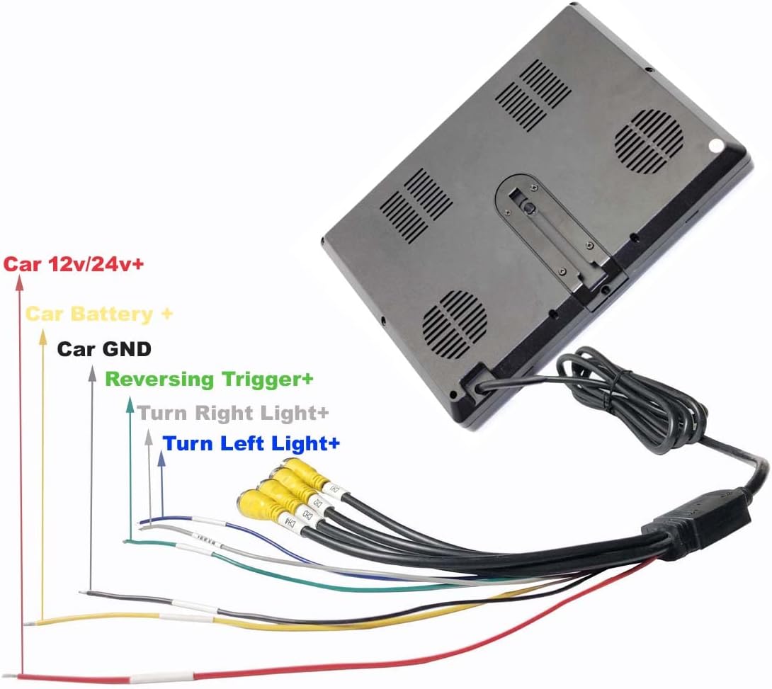 10.1" BSD 4CH Vehicle 1080P LED Monitor | 12-24V | LED1010R-BSD