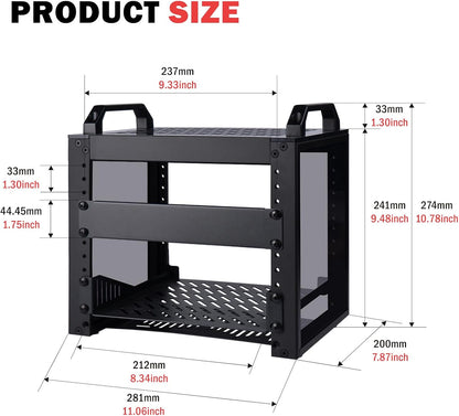 7-STAR* 10"Inch 4U Mini Server Cabinet Rack 280×200×240mm | SSR-4200