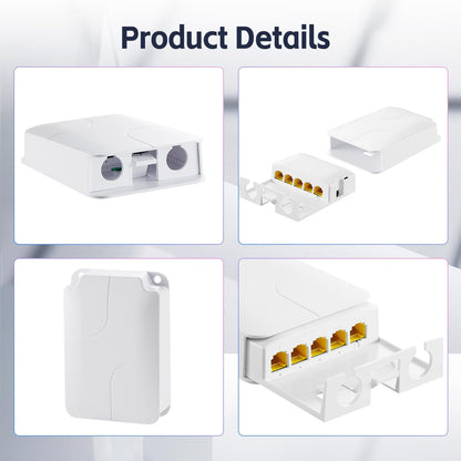 1-to-4 Outdoor Gigabit PoE Extender – 1000Mbps PoE+| PE104GB-WP