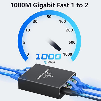Ethernet Splitter 1 to 3 RJ45 Gigabit LAN Adapter with USB Power