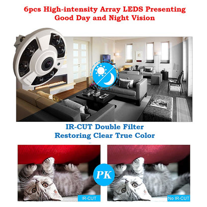 Full-HD 1080P Fisheye AHD CCTV Camera with Audio | SAHD116A/360