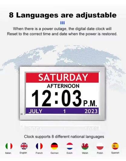 7 Inch Digital Calendar Clock Smart Monitor | LED-SC7S