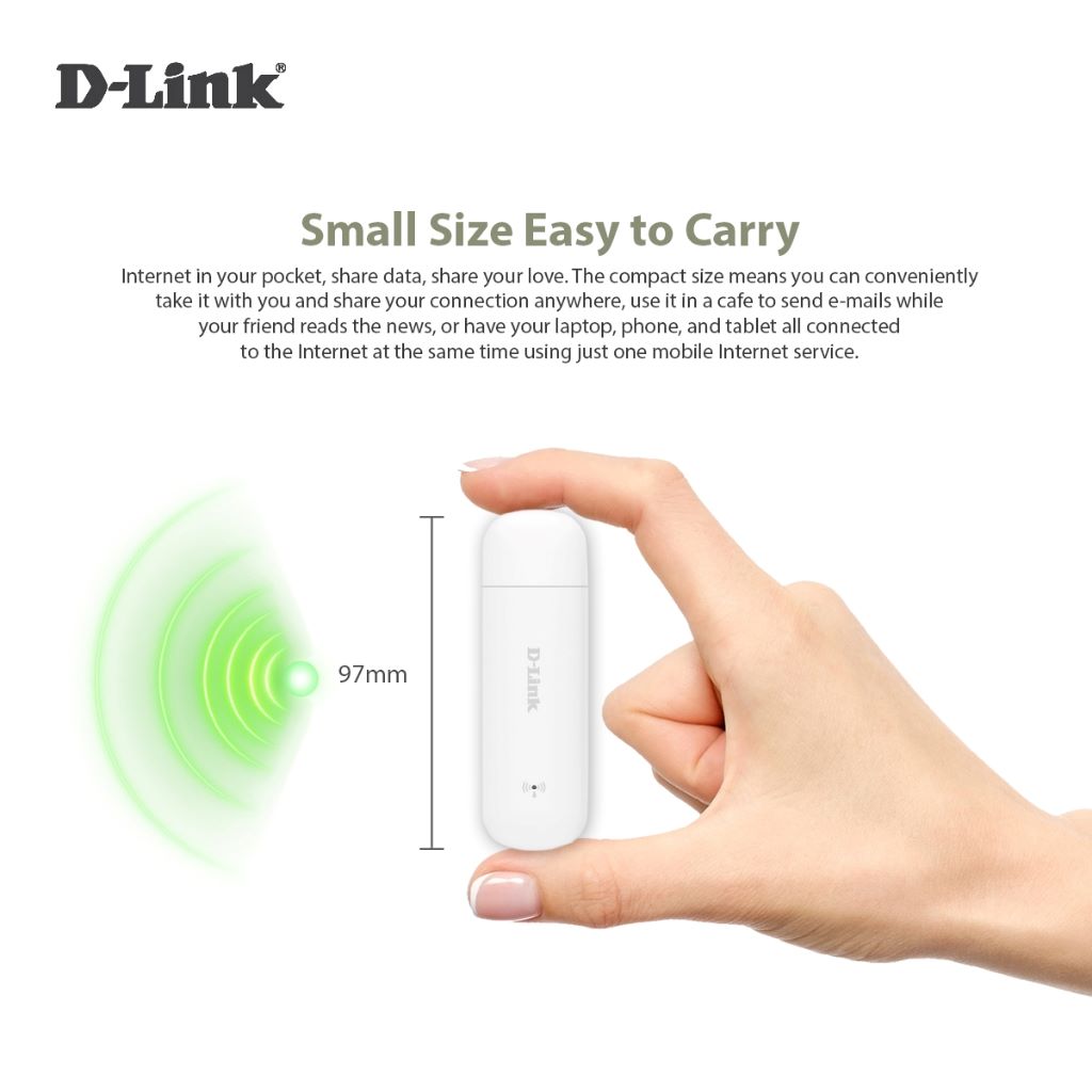 D-Link DWR-910M 4G LTE USB Wi-Fi Modem Router with MicroSD & SIM Card | DL-DWR-910M