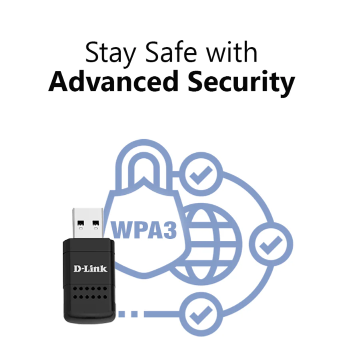 D-Link AX3000 Wi-Fi (Wireless) Mini Wireless USB 3.0 Adapter | DL-DWA-X3010