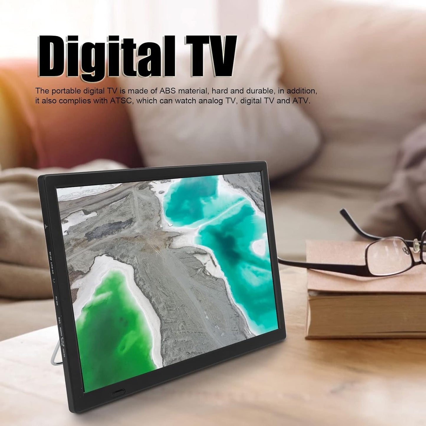 15.4" Portable TV Monitor, Android, Bluetooth, 2GB+16GB, USB/HDMI | LED-1688A