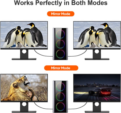 Bidirectional USB Type-C to DP DisplayPort Cable - 8K | 7S-TCDP-2