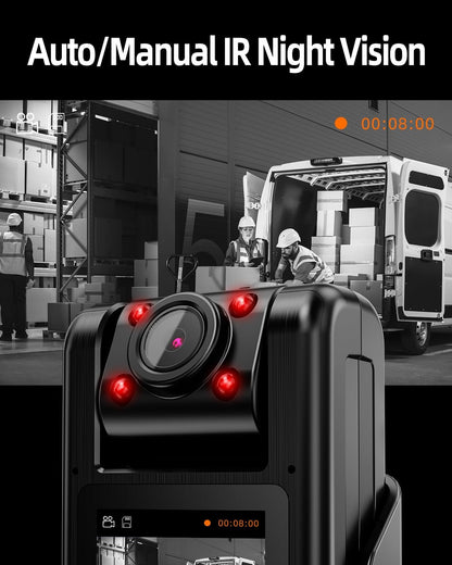 1.3'' Built in Screen WiFi Bodywear Action Camera | APP:Viidure | BC-L10