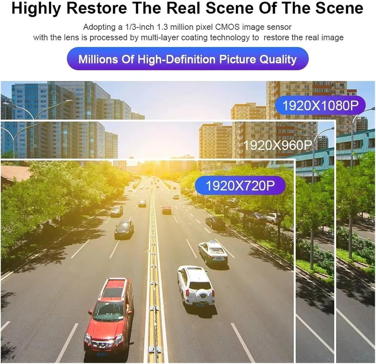 7" IPS Touchscreen DVR 4CH FHD Camera with BSD Alarm & Siren | 12–24V | MDVR704R-BSD