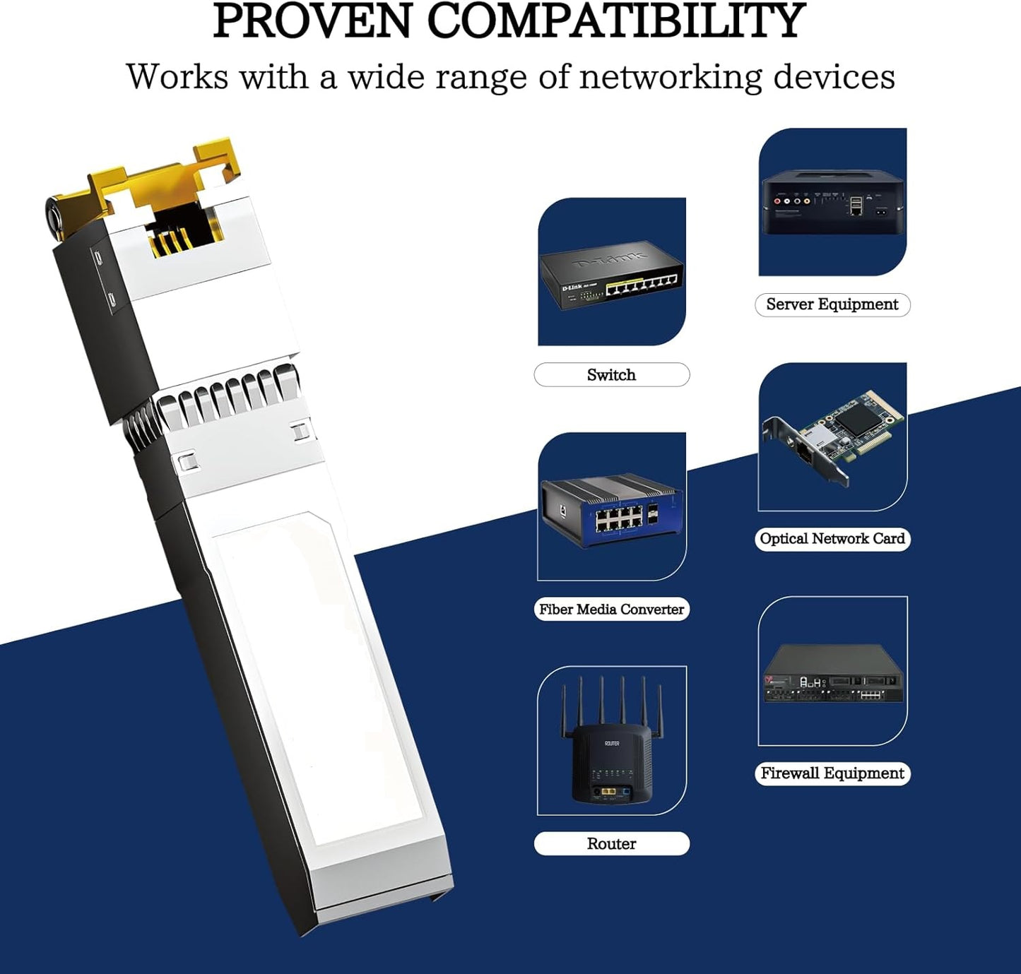 7-STAR* SFP+ to RJ45 10G Transceiver - 10GBASE-T 2.5G/5G/10G SFP+ Module | 7S-SFP+-T-R30
